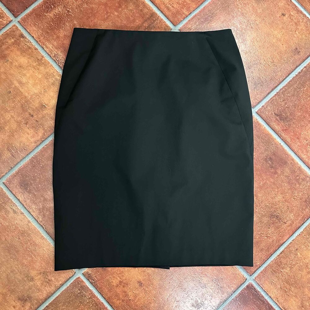 Ministry of Supply Black Tailored Pencil Skirt
